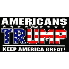 Americans for Trump Bumper Sticker.