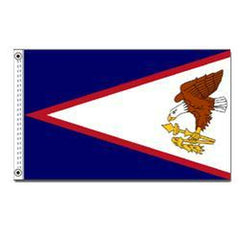 American Samoa Flag - Outdoor - Pole Hem with Optional Fringe- Nylon Made in USA.