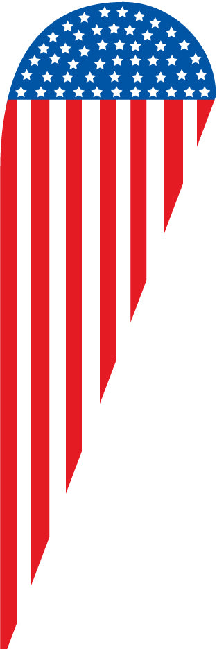 American Flag Teardrop Feather Advertising Flag (Flag Only).