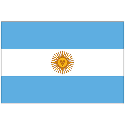 Argentina with Seal Flag - Made in USA.