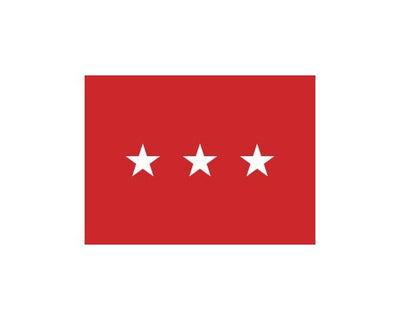 Army Lieutenant General (3 Star)-Pole Hem or Fringe-Nylon Made in USA