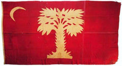 South Carolina Big Red Flag 2 ply Nylon Embroidered Citadel 3x5.