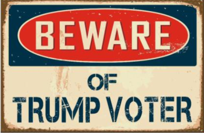 2x3 Beware of Trump Voter Double Sided Flag - Rough Tex.
