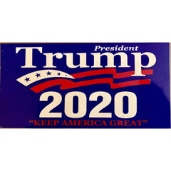 President Trump 2020 Keep America Great Bumper Sticker.