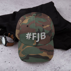 FJB Dad hat Printed in USA.