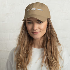Trump Won Design your own Dad hat.