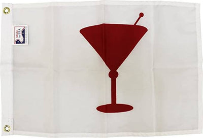 Cocktail Time - Novelty Boat Flag - Outdoor Commercial - 12x18