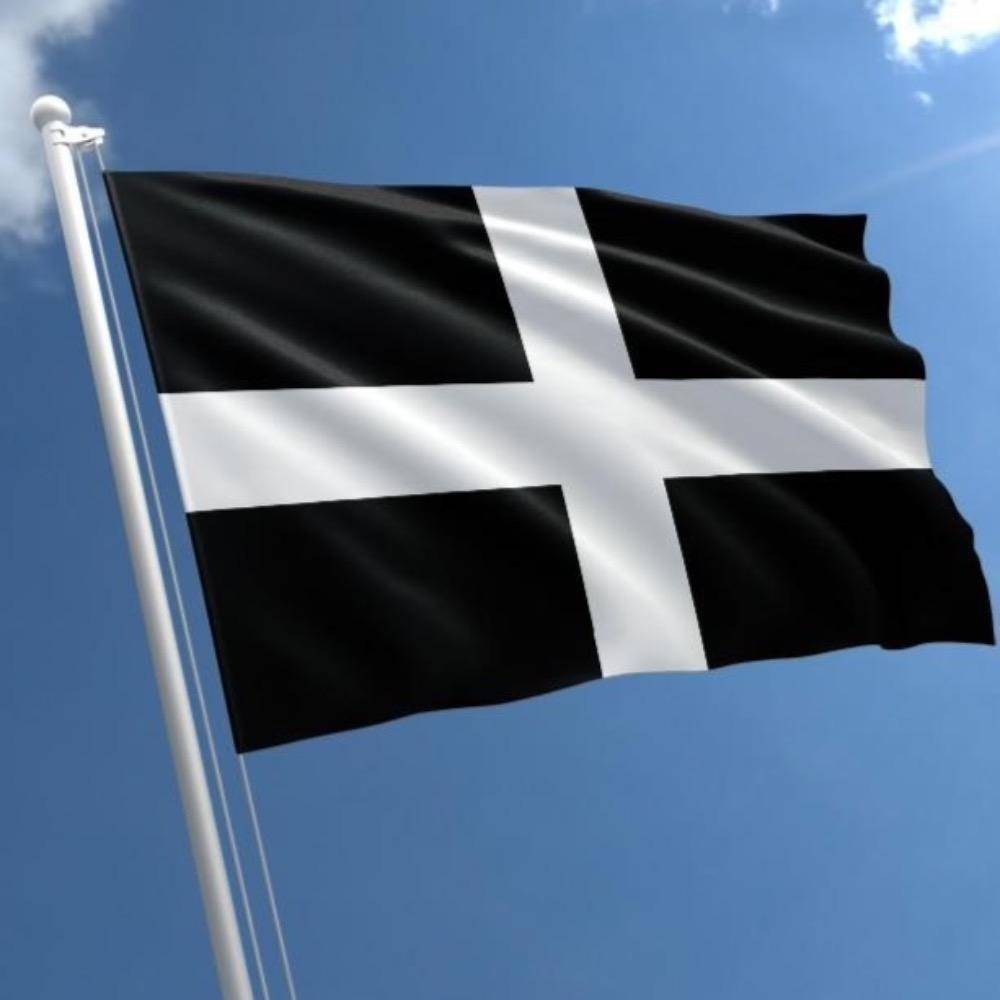 Cornwall St Piran Flag - Made in USA.