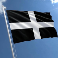 Cornwall St Piran Flag - Made in USA.