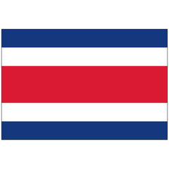 Costa Rica (No Seal) Flag Sewn - Made in USA