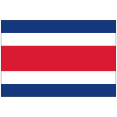 Costa Rica (No Seal) Flag Sewn - Made in USA