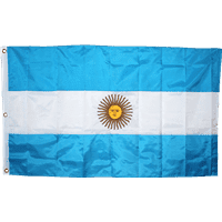 Argentina Flag Nylon Embroidered - Outdoor.