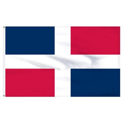 Dominican Republic No Seal Flag Nylon Outdoor - Made in USA.