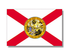 Florida State Flag - Outdoor - Pole Hem with Optional Fringe- Nylon Made in USA.