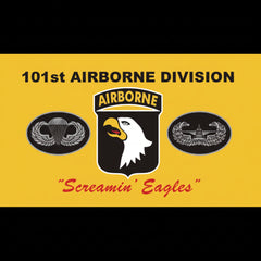101st Airborne Division "Screaming Eagles" (Yellow) Flag 3x5 ft. Standard.
