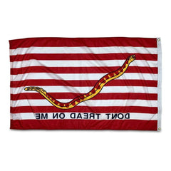 1st Navy Jack Flag 3x5 Dyed Nylon & Additional Reinforced Stitching (USA Made).