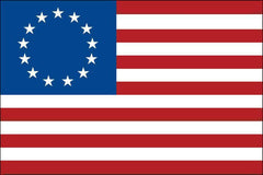 Betsy Ross Flag - USA Made - Outdoor - Nylon Fully Sewn.