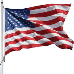 American Flag Nylon Embroidered - Made in USA.