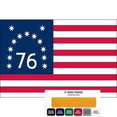 Bennington Flag - Outdoor and Indoor - 76 Nylon Embroidered - Made in America.