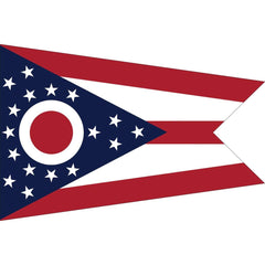 Ohio State Flag - Made in USA - Nylon Outdoor.