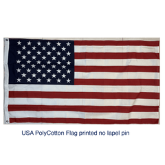 24 Pack – 3x5 FT USA American Nylon Printed Flags – With Grommets, 12 Oz Each – Trade Winds