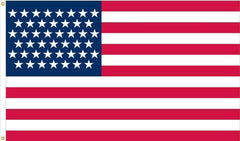48 Star American Flag - Nylon Sewn Applique Stars Made in USA.