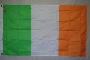 Ireland Flag Nylon Embroidered Casket Ceremonial 5 x 9 1/2 feet Made in America.