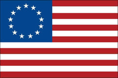 Betsy Ross Flag 3x5 ft Made in USA  Pole Hem - Sleeve Hoist.