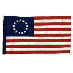 Betsy Ross Flag 3x5 ft Made in USA  Pole Hem - Sleeve Hoist.