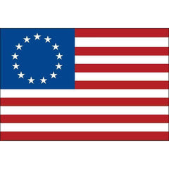 Betsy Ross Flag Made in America 3x5 Nylon Sewn and Embroidered.