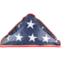 Premium Memorial Flag Case for Funeral and Casket Flags.