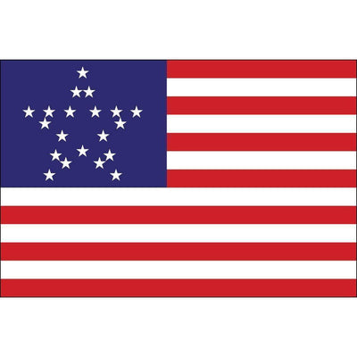 Great Star Flag US 20 Star Flag Nylon 3x5 ft Made in USA.