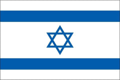 Israel Flag - 3x5 - Nylon Dyed Flag Made in USA.