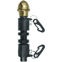 Regal Outdoor Fiberglass Flag Mounting Kit Flag Pole (WHITE POLE) with Solid Brass Mounting Bracket.