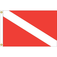 Skin Diver Down Flag Nylon Printed Made in USA.
