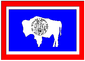 State of Wyoming Flag 3 X 5 ft. Standard.