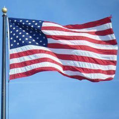 American Flag Nylon Embroidered - Made in USA.