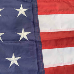 American Flag Nylon Embroidered - Made in USA.