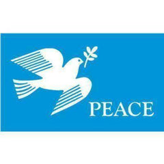 World Peace Flag - The Dove of Peace  Flag 3x5 ft. Rough Tex.