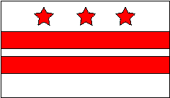 Washington DC - District of Columbia Flag  - Made in USA.