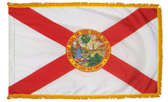 Florida State Flag - Outdoor - Pole Hem with Optional Fringe- Nylon Made in USA.
