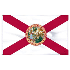 Florida State Flag - Outdoor High Wind - 2 ply Poly Made in USA.