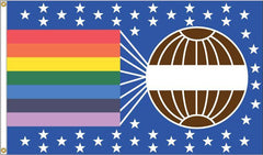 World Peace Rainbow Flag - Made in USA.