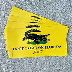 Desantis Dont Tread on Florida Car Bumper Stickers.