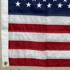 US Boat Flag Nylon Sewn & Embroidered Stars Made in USA.