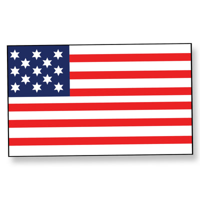 13 Star Hopkinson Civil American Flag Printed - Made in USA