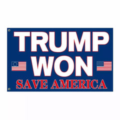 Trump Won Save America 🇺🇸 Flag Made in USA.