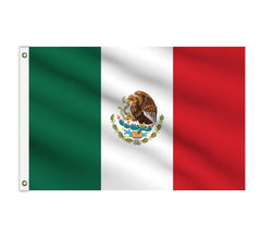 Mexico Flag Commercial Grommets - Made in USA.