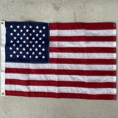 US Boat Flag Nylon Sewn & Embroidered Stars Made in USA.