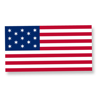 13 Star Hopkinson Naval American Flag Printed - Made in USA